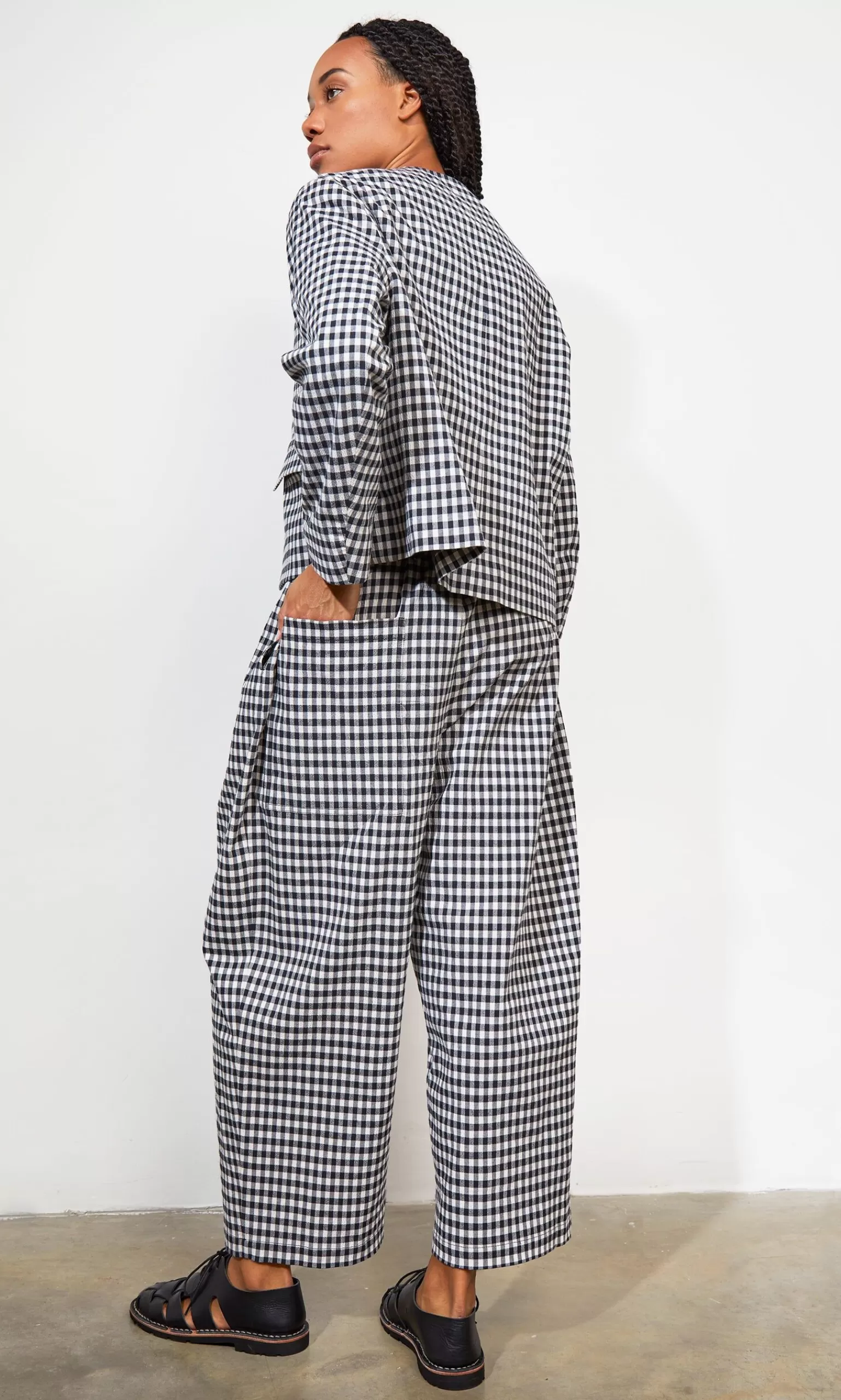 Plümo Studio Agnes Gingham Jacket^Women Suits And Sets