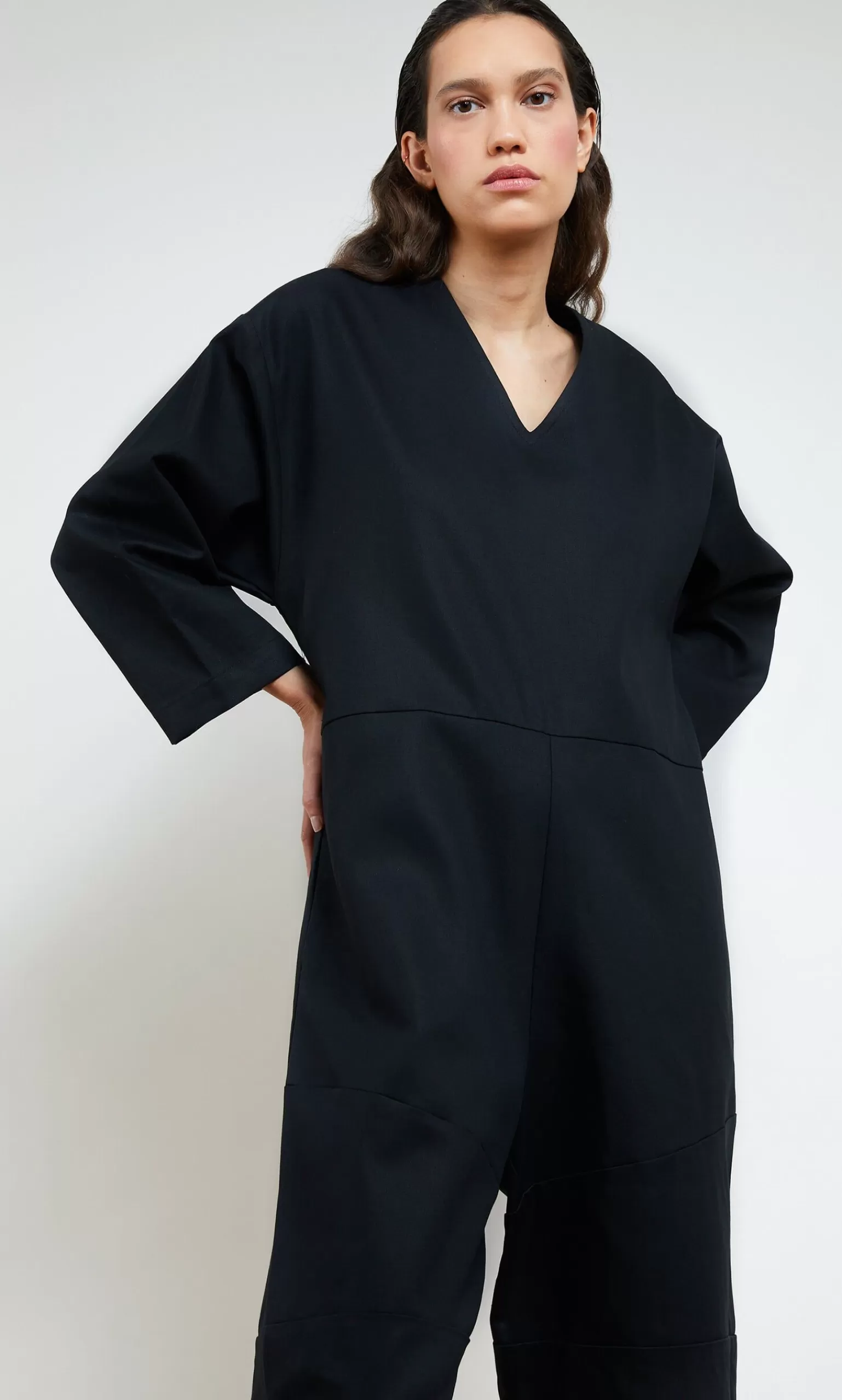 Plümo Studio Blackish Overalls - Long Sleeve^Women Jumpsuits