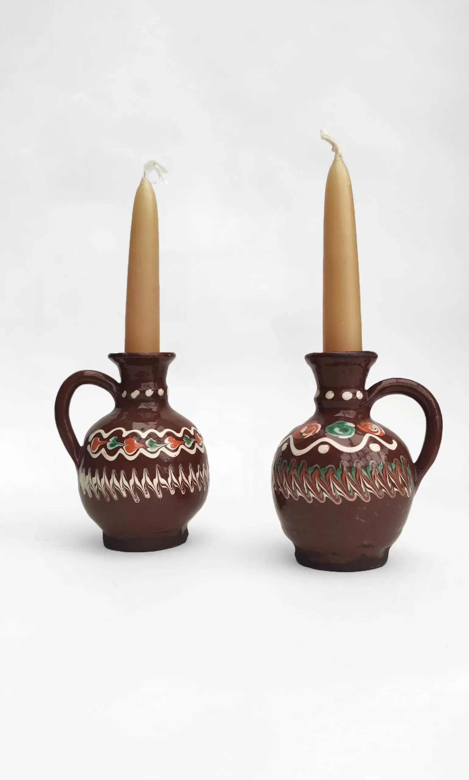 Plümo Ceramic Candlestick Holder - Chocolate^Women Ceramics