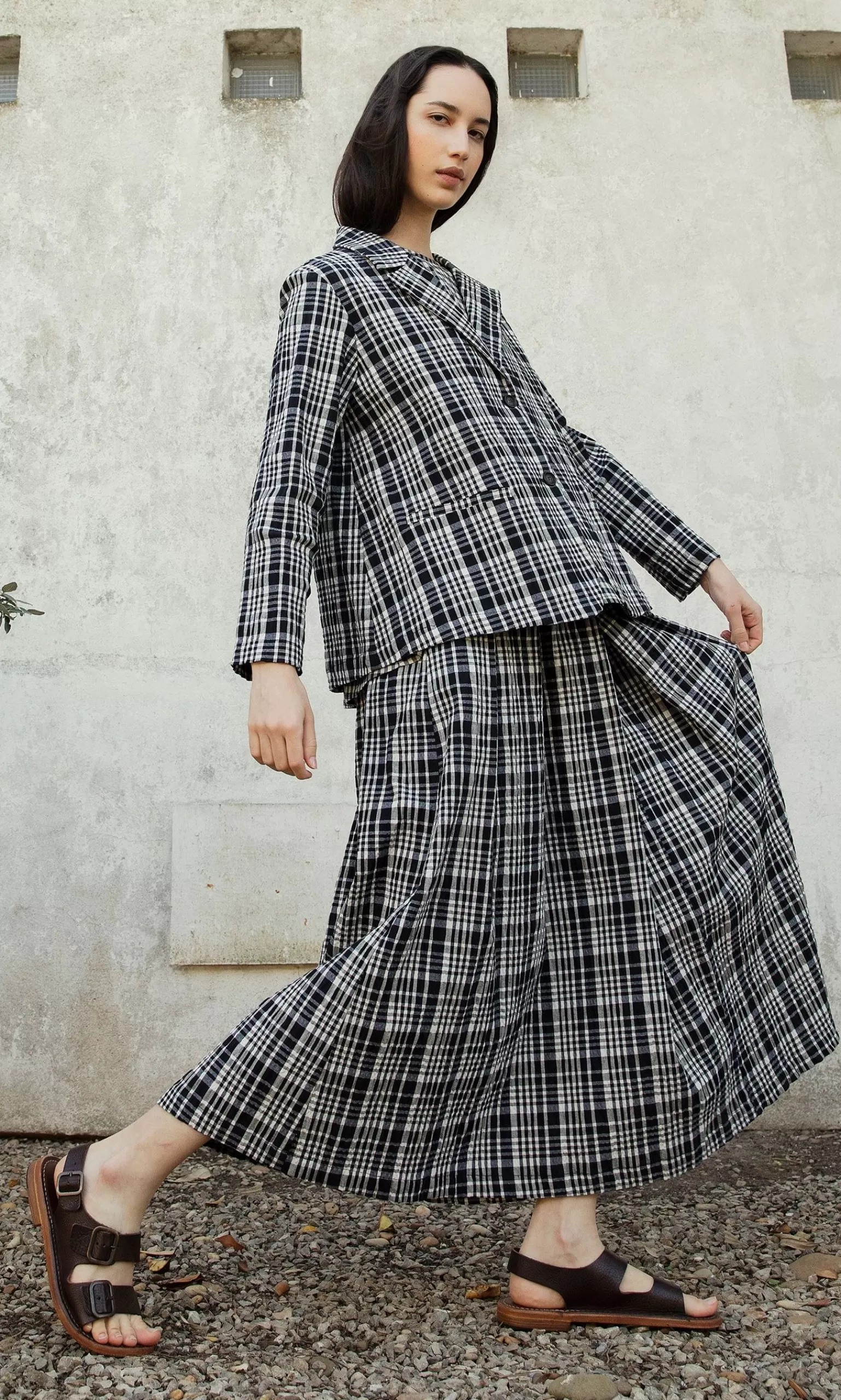 Neirami Corta Check Jacket^Women Suits And Sets