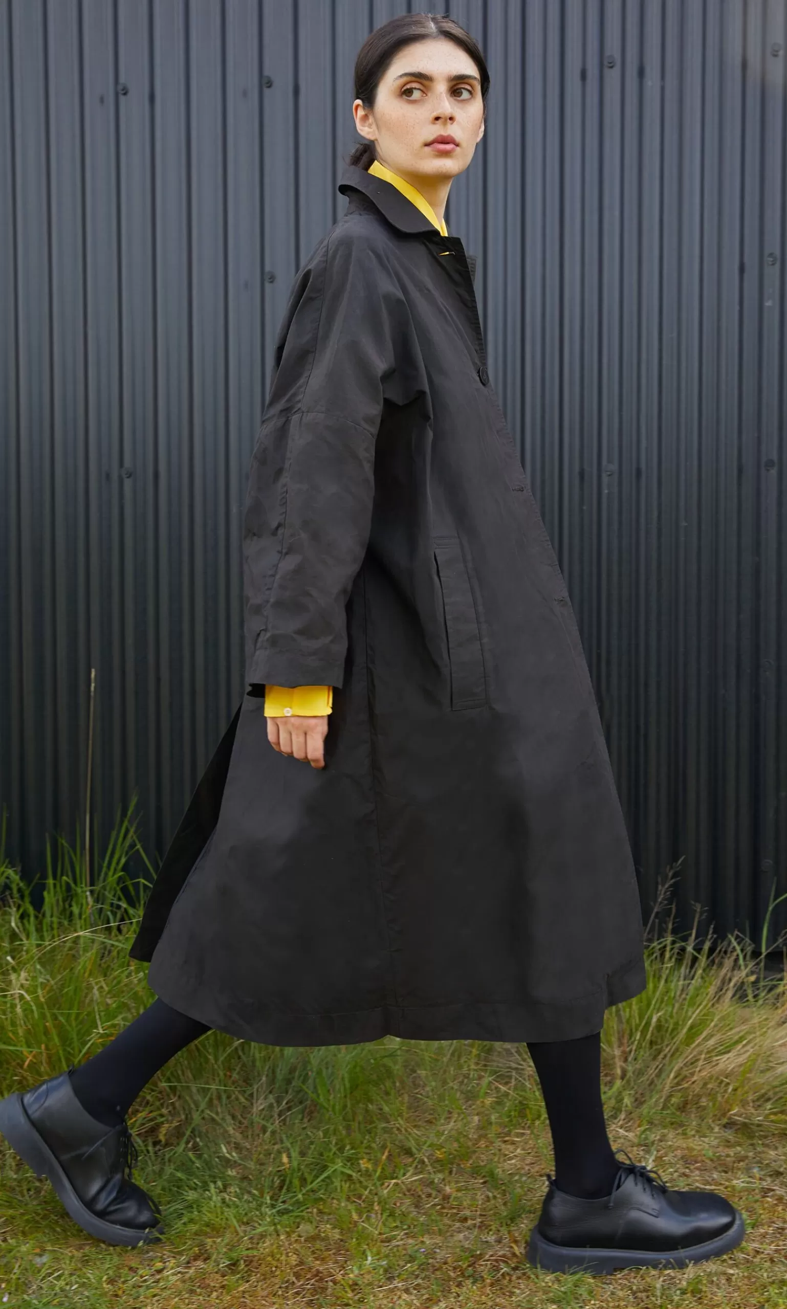 Plümo Studio Doherty Coat - Peat^Women Rainwear And Boots