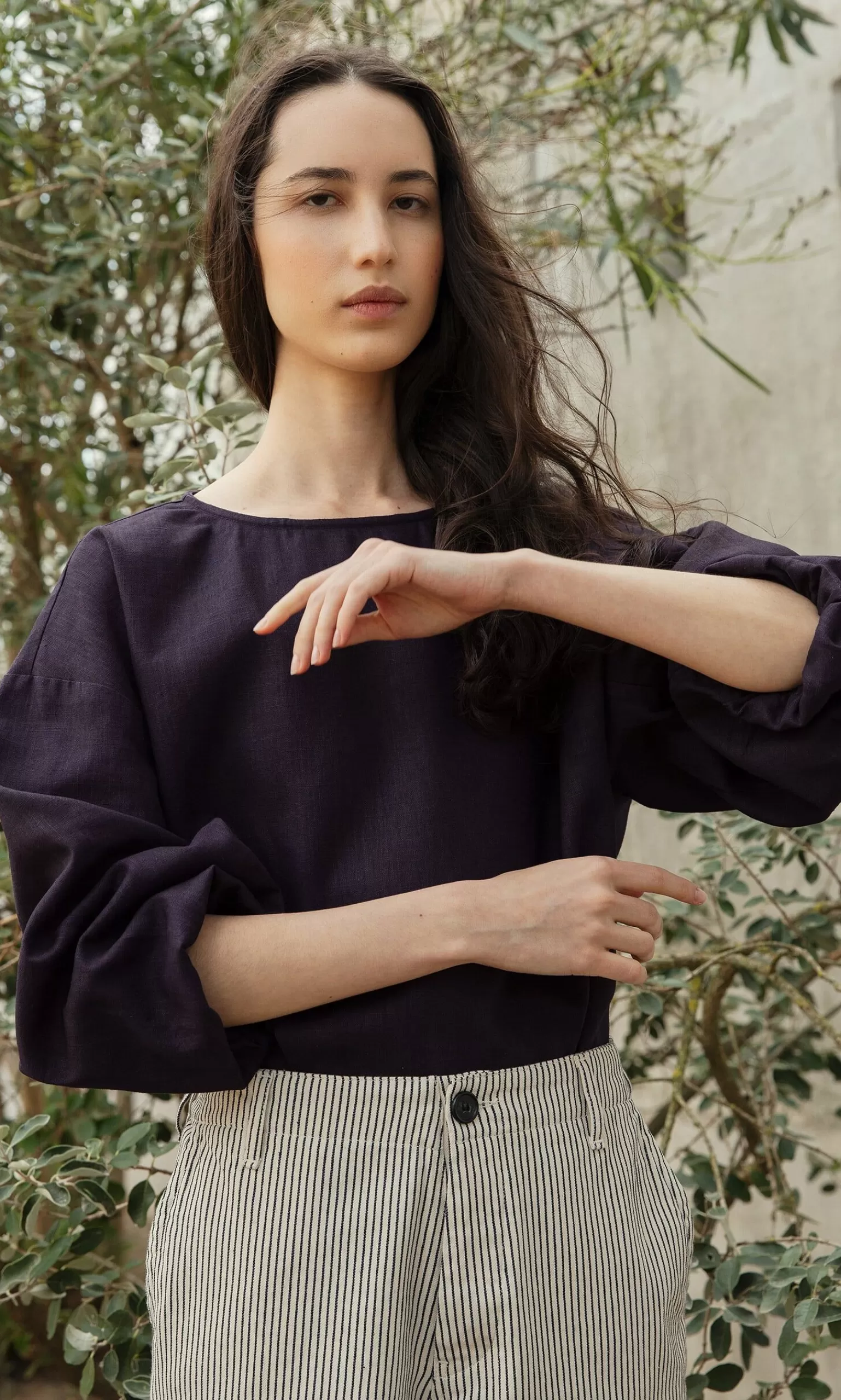 Plümo Studio Eva Indigo Blouse^Women Tops And Shirts