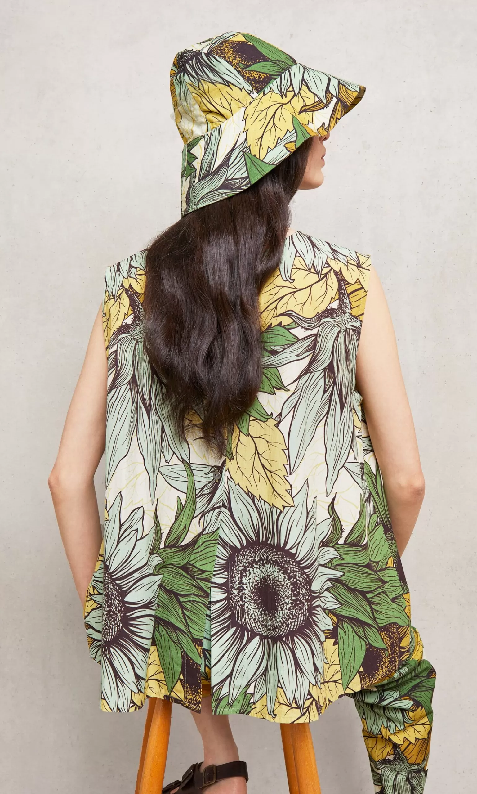 Plümo Green Sunflower Hat^Women Accessories