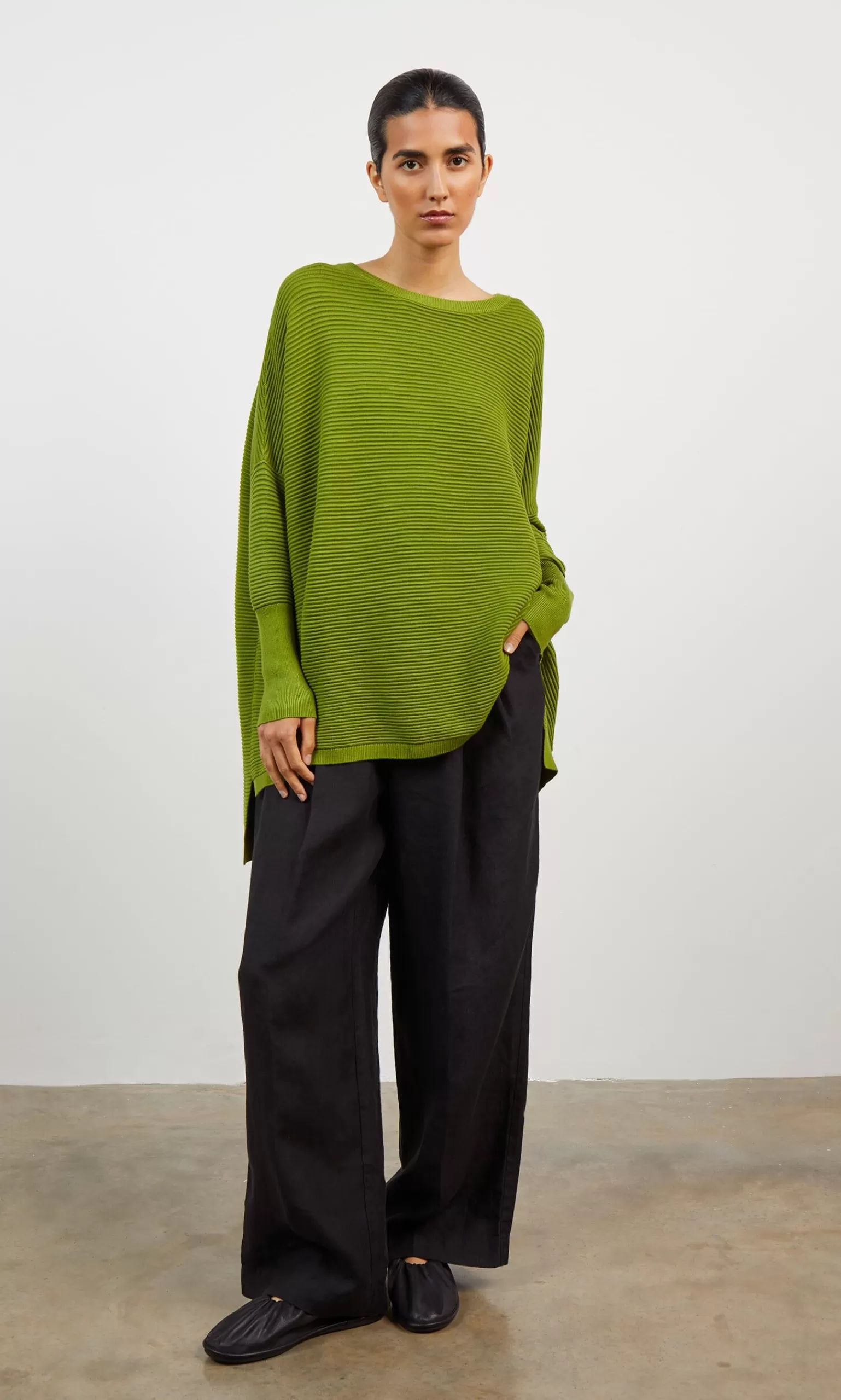 Plümo Studio Jack Sweater - Apple Green^Women Knitwear