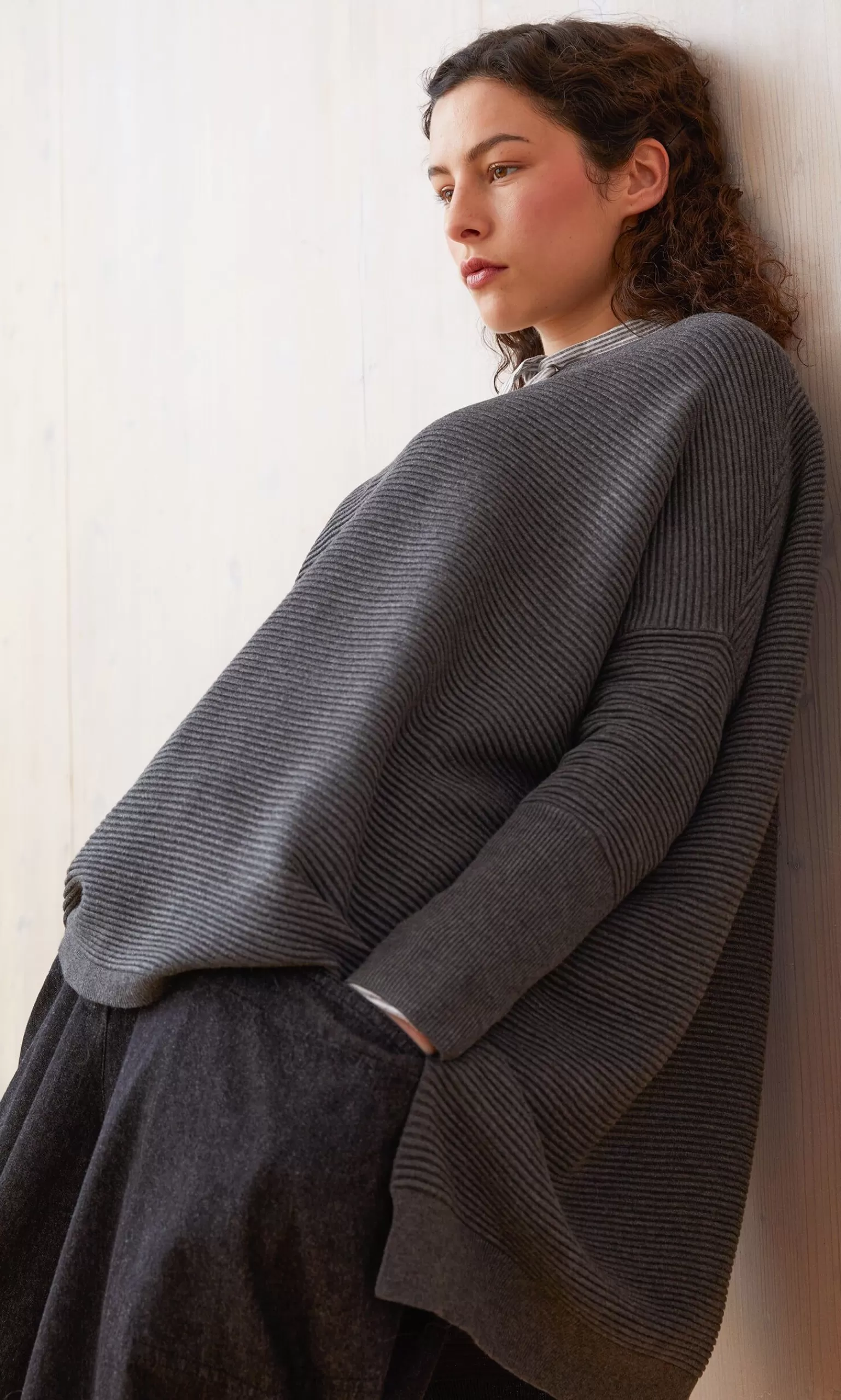 Plümo Studio Jack Sweater - Graphite^Women Knitwear