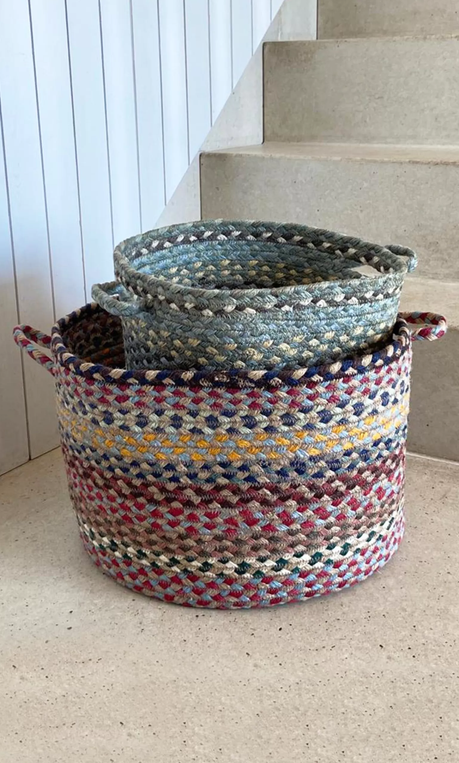 Plümo Large Woven Basket - Dusk^Women Baskets & Bags