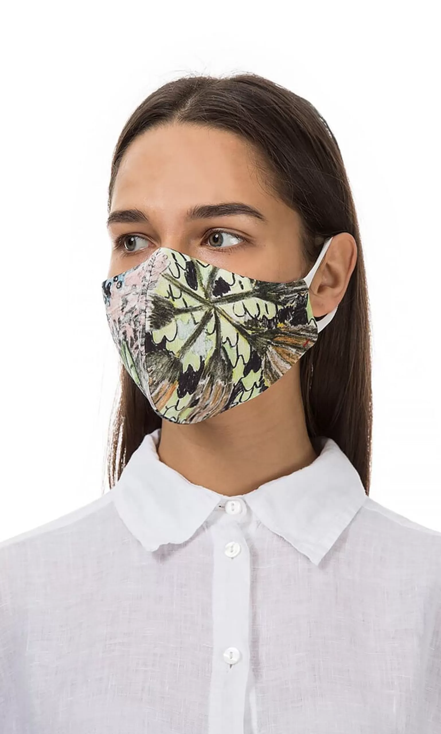 Plümo Organic Linen Mask - Botanical^Women Reusable Masks