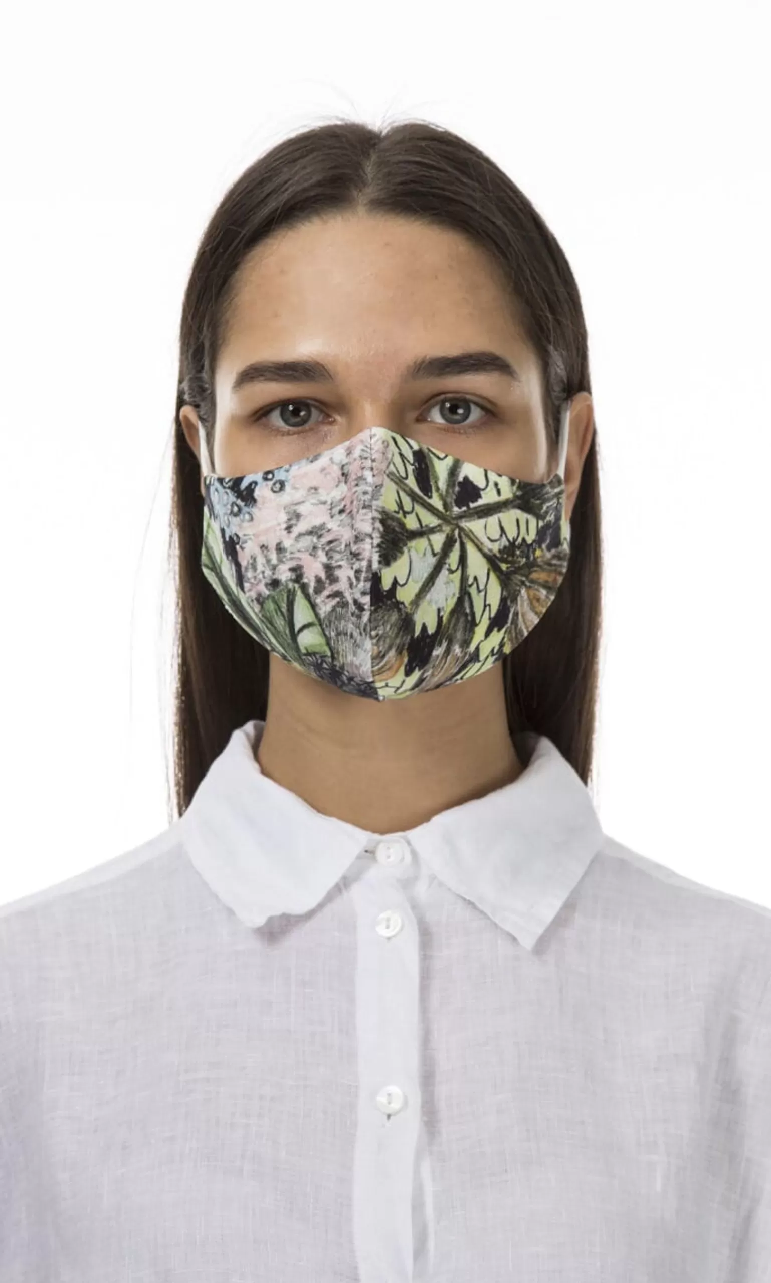 Plümo Organic Linen Mask - Botanical^Women Reusable Masks