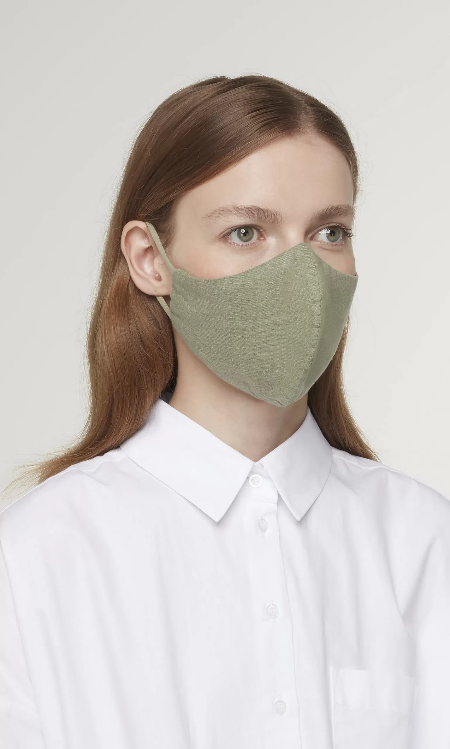 Plümo Organic Linen Mask - Leaf^Women Reusable Masks