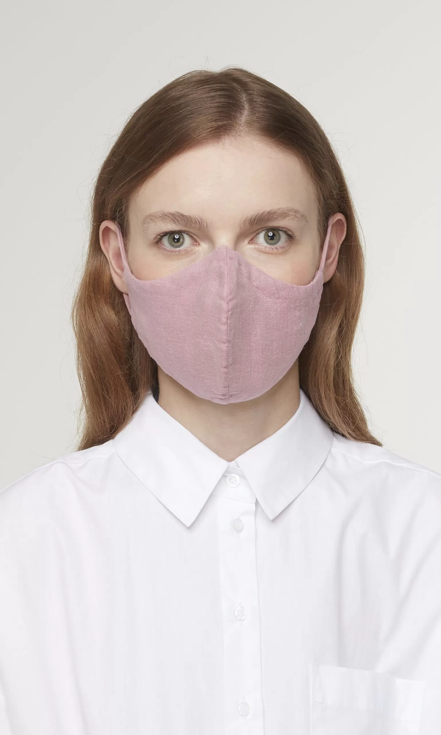 Plümo Organic Linen Mask - Rosebud^Women Reusable Masks