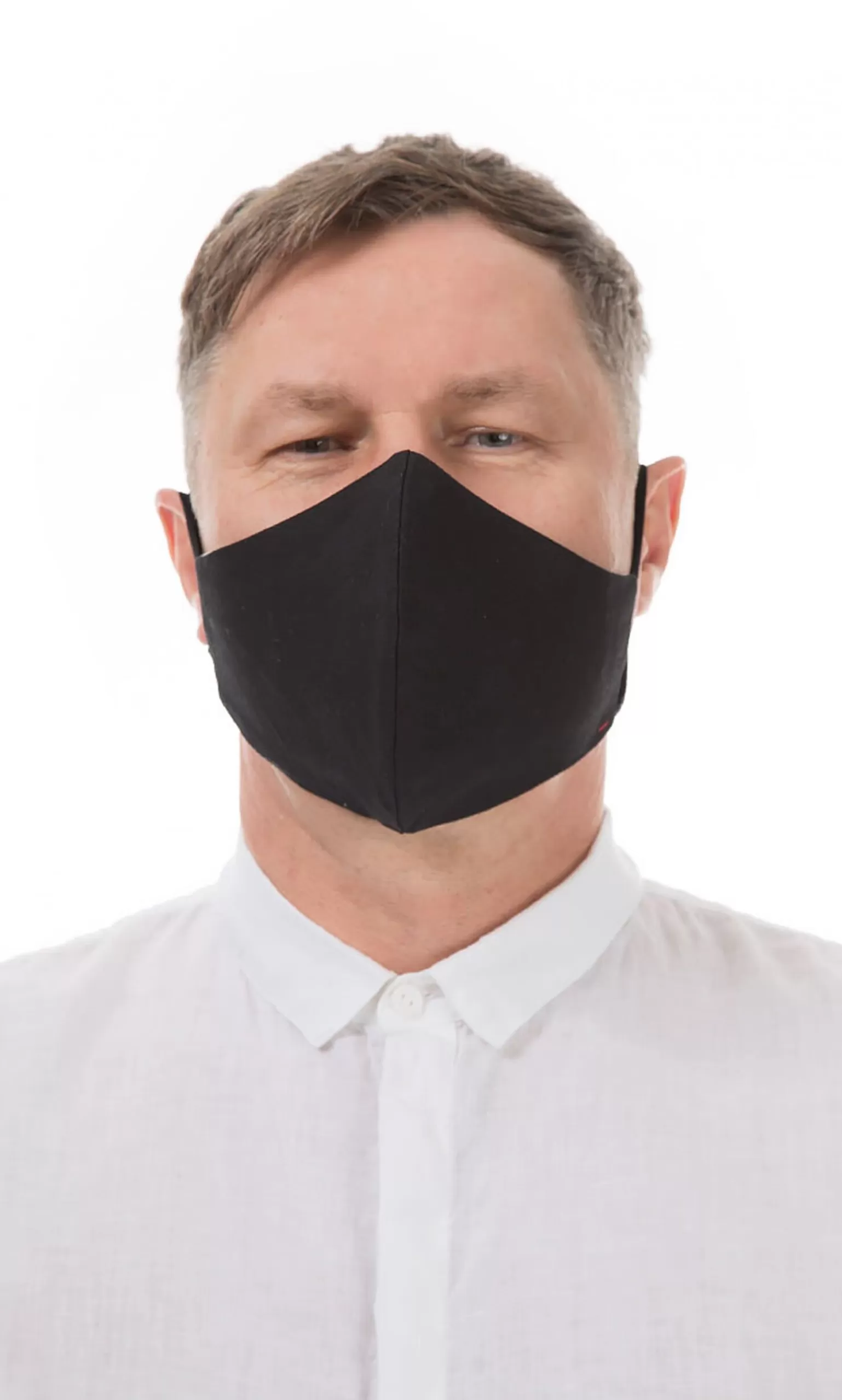 Plümo Organic Linen Mask Men - Carbon Black^Women Reusable Masks