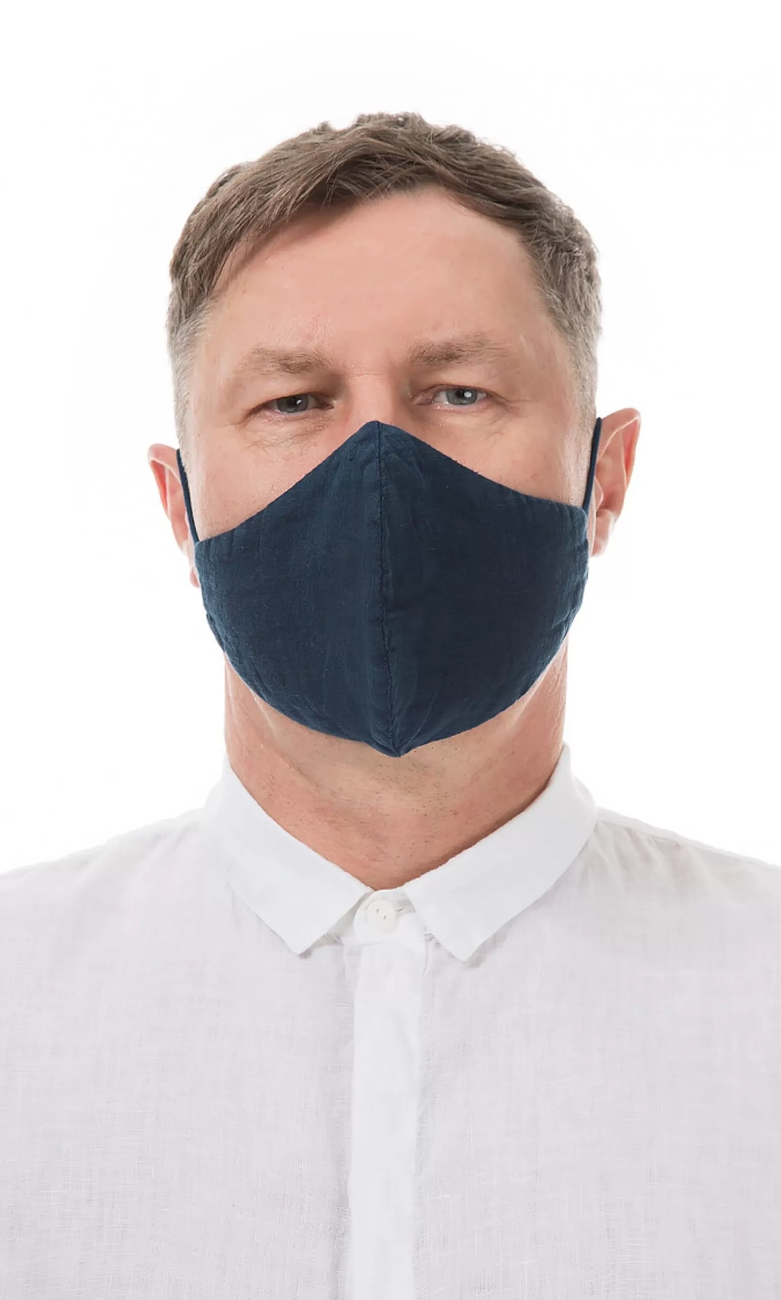 Plümo Organic Linen Mask Men Denim^Women Reusable Masks