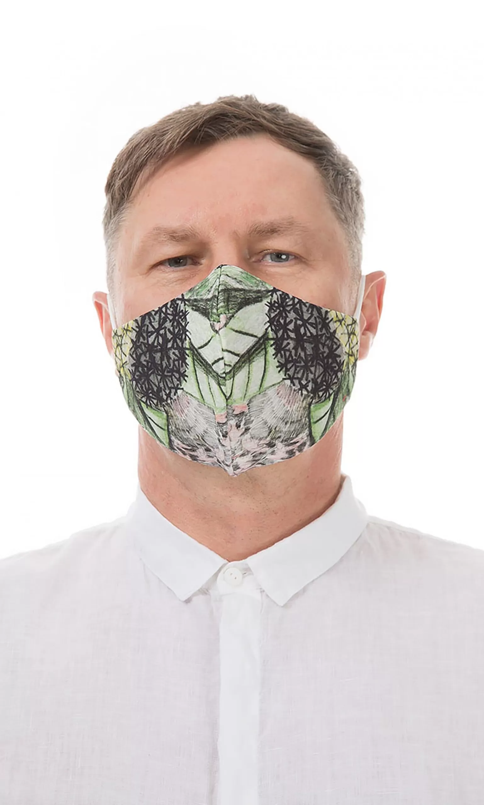 Plümo Organic Linen Mask Men Foliage^Women Reusable Masks