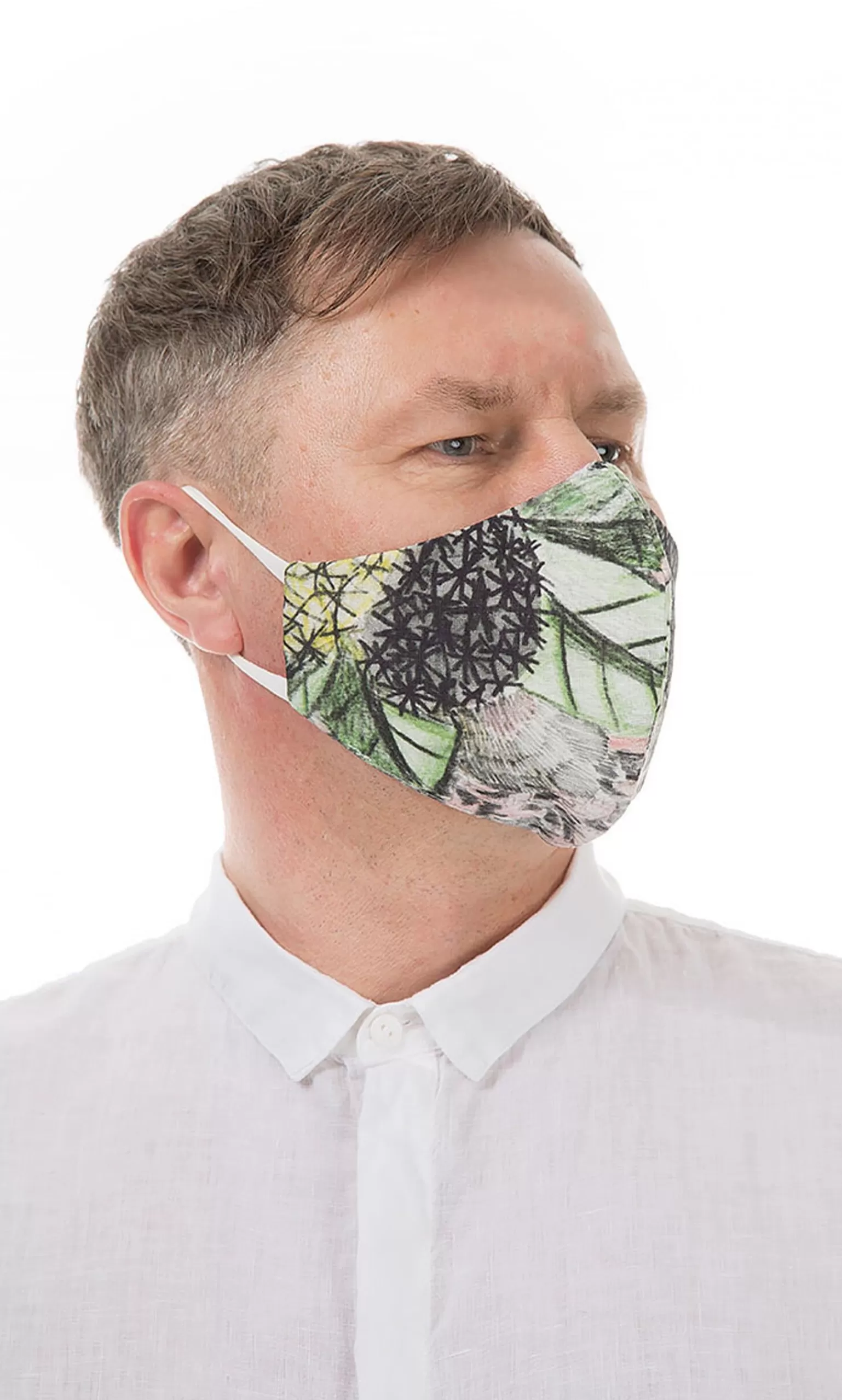 Plümo Organic Linen Mask Men Foliage^Women Reusable Masks