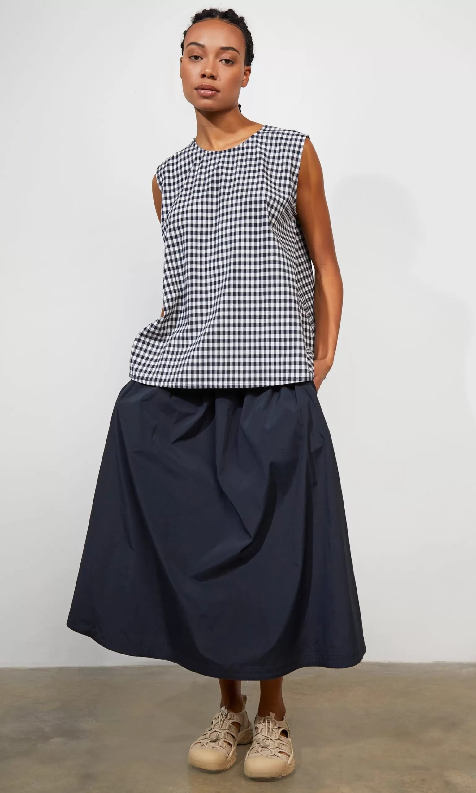 Plümo Studio Serena Top - Gingham^Women Suits And Sets