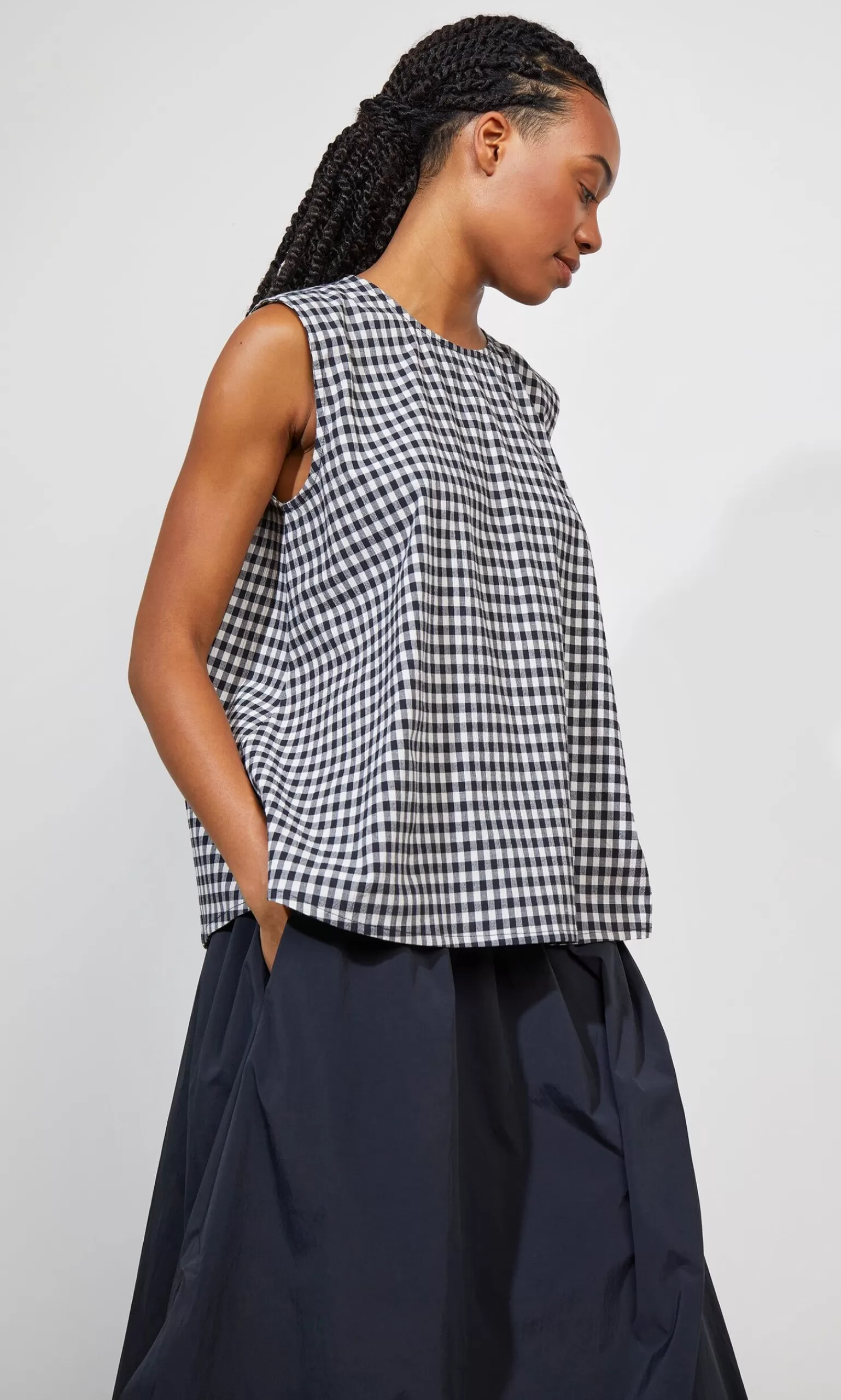 Plümo Studio Serena Top - Gingham^Women Suits And Sets