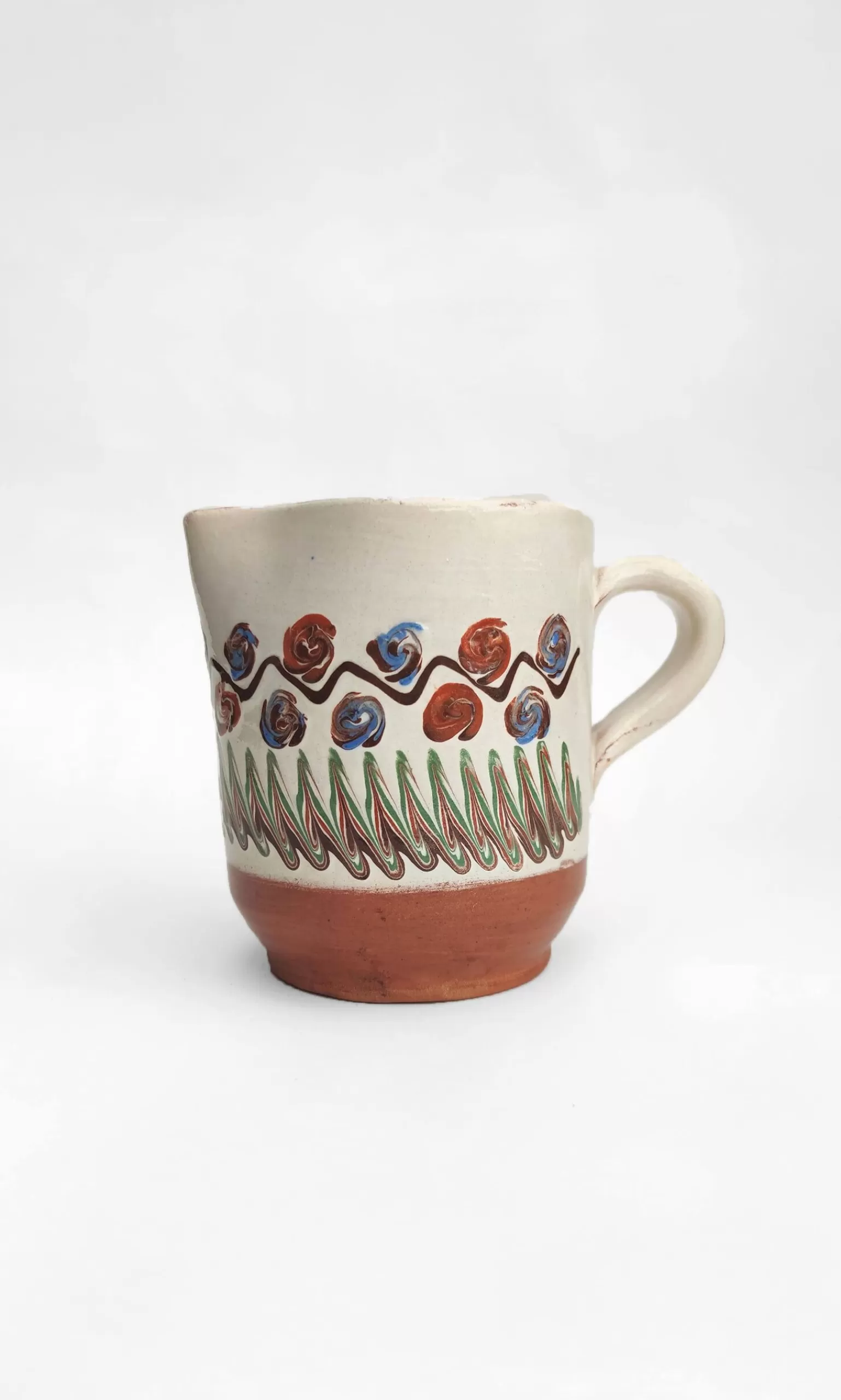 Plümo Short Glazed Jug - Ecru^Women Ceramics