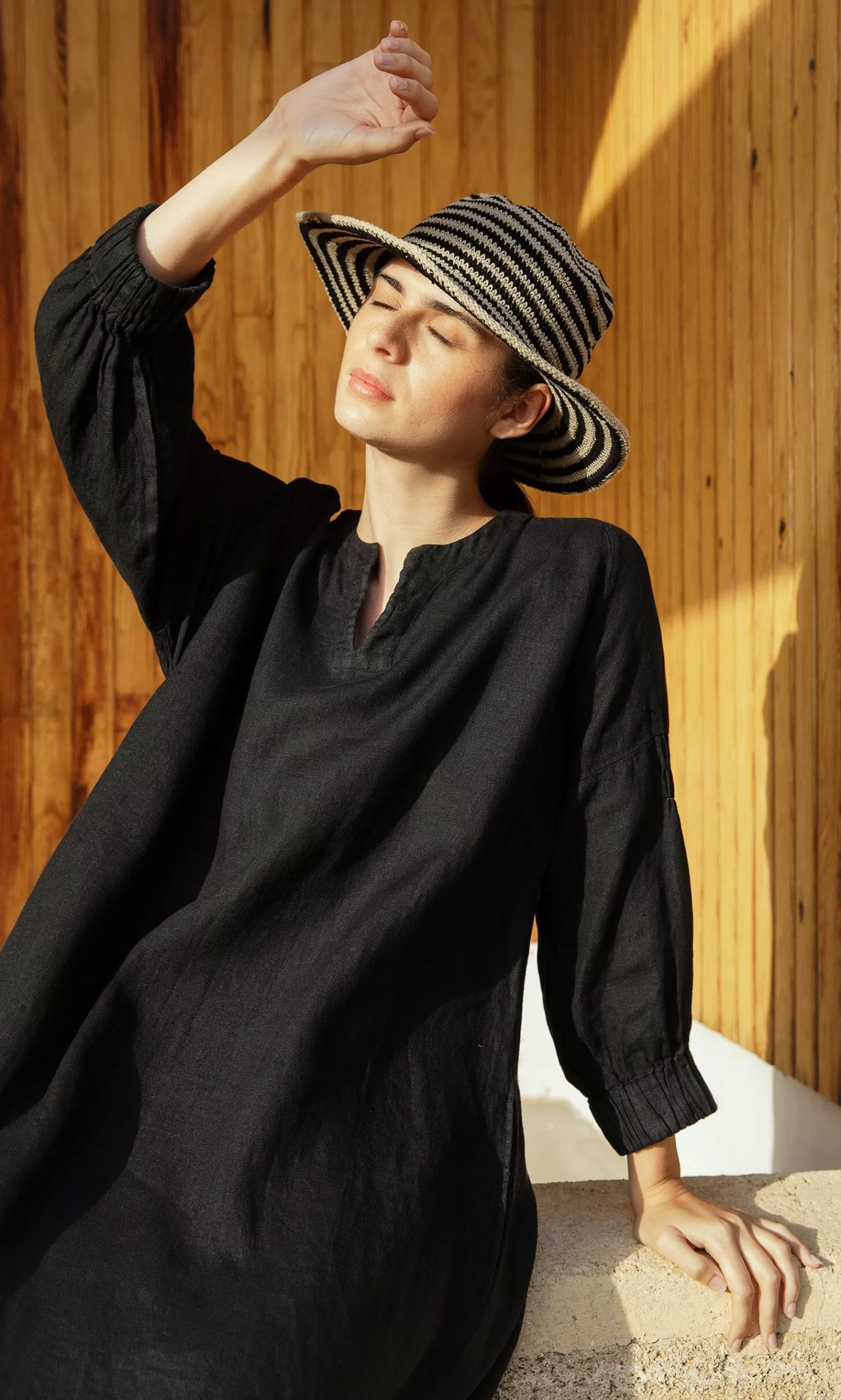 Plümo Striped Hat^Women Accessories