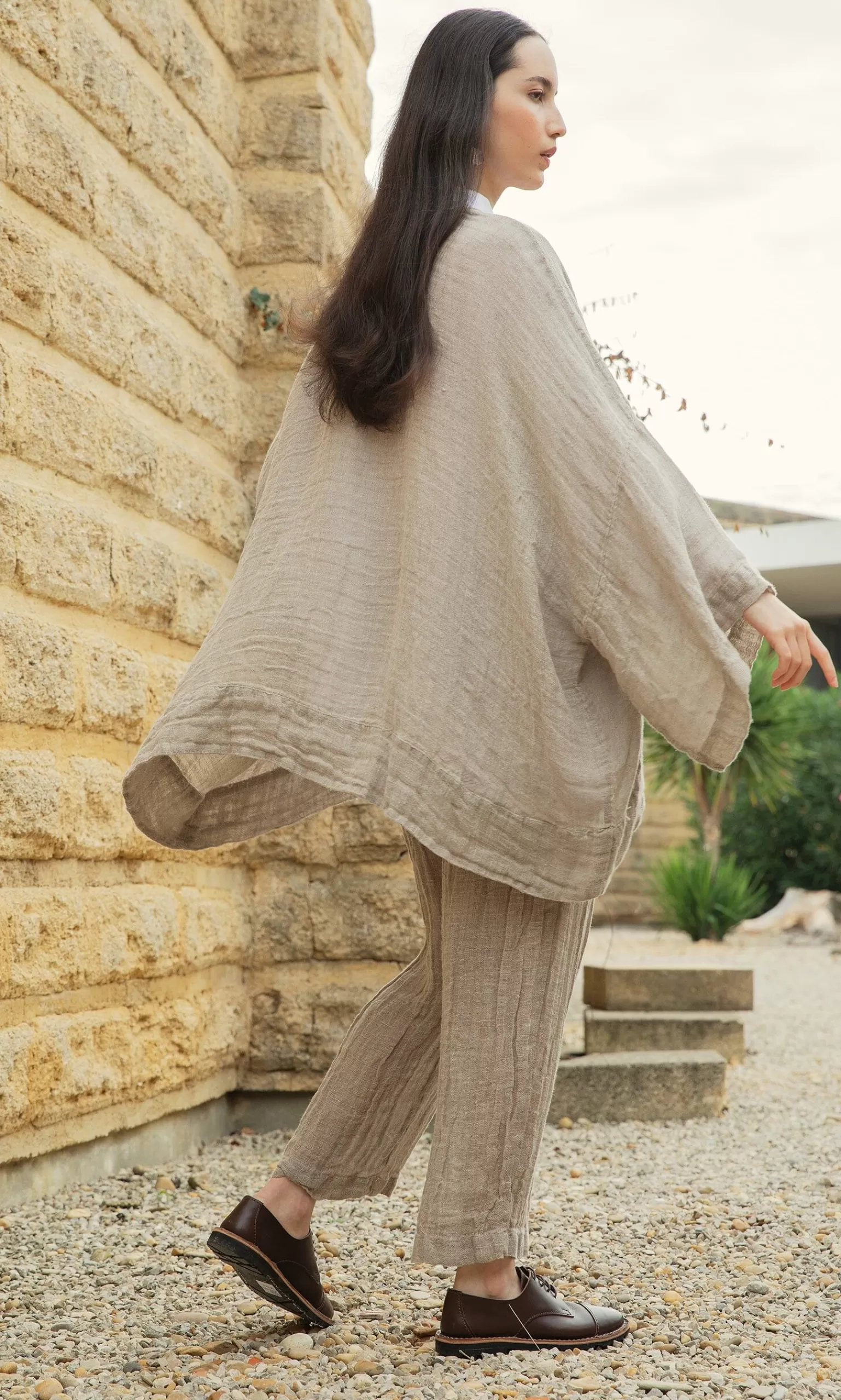 Plümo Tinos Linen Shrug^Women Suits And Sets