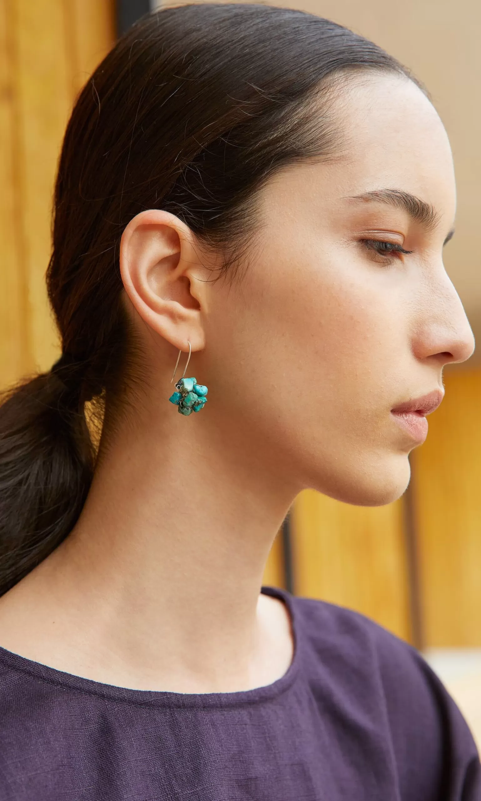 Plümo Turquoise Cluster Earrings^Women Earrings