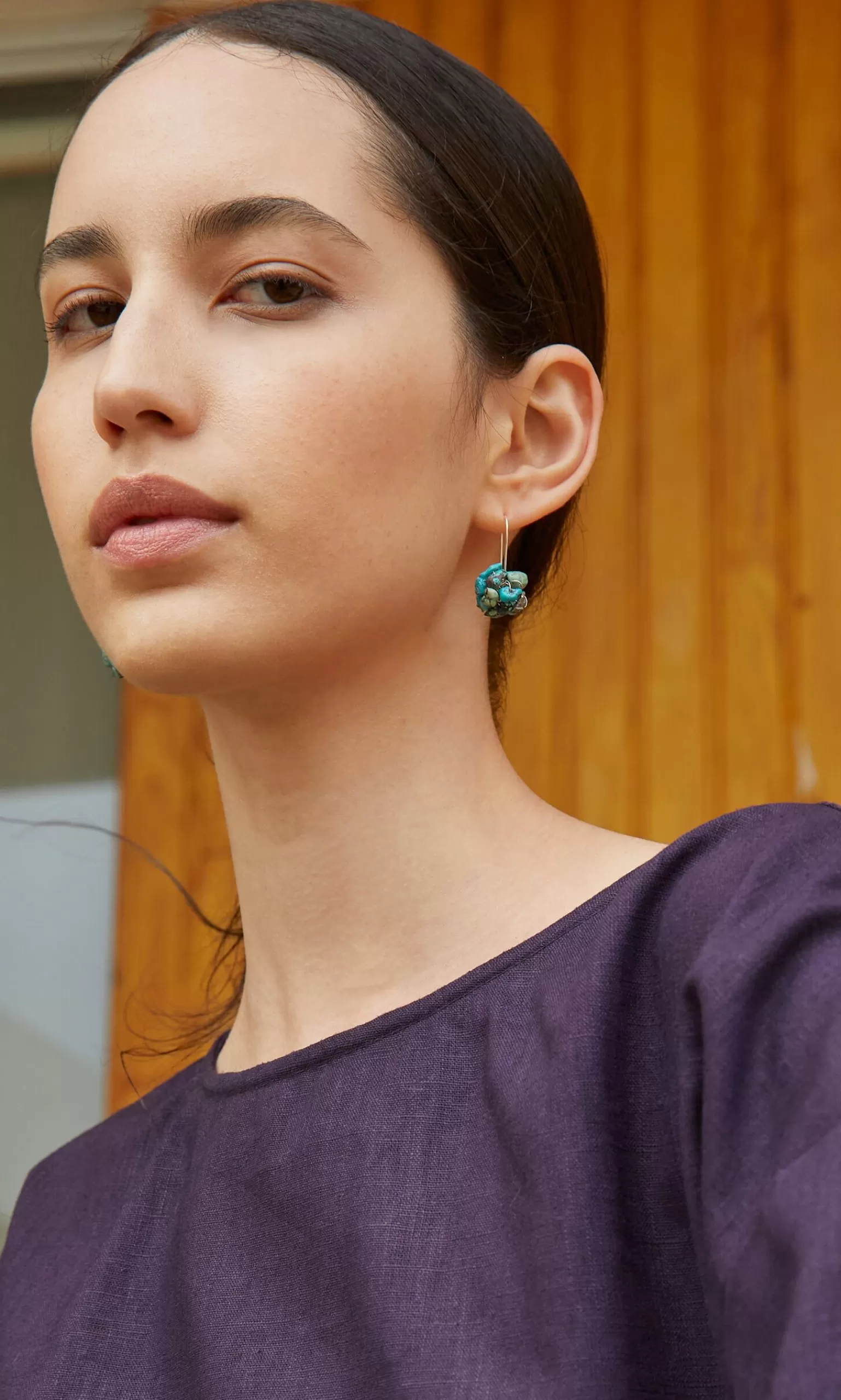 Plümo Turquoise Cluster Earrings^Women Earrings