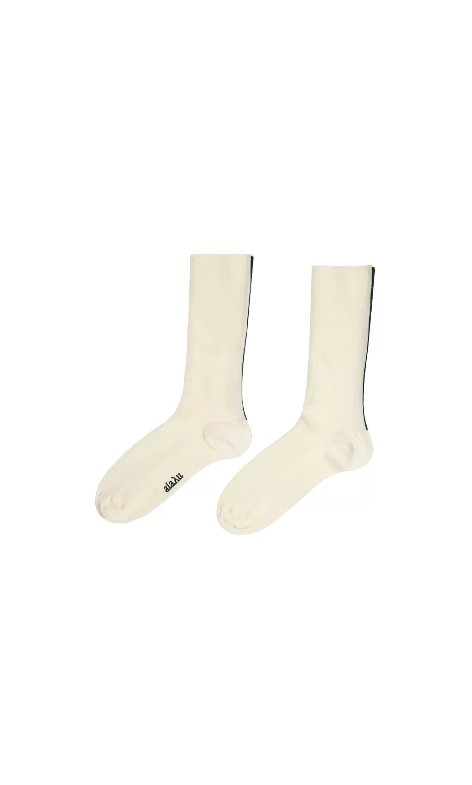 Plümo White Socks With Stripe^Women Accessories