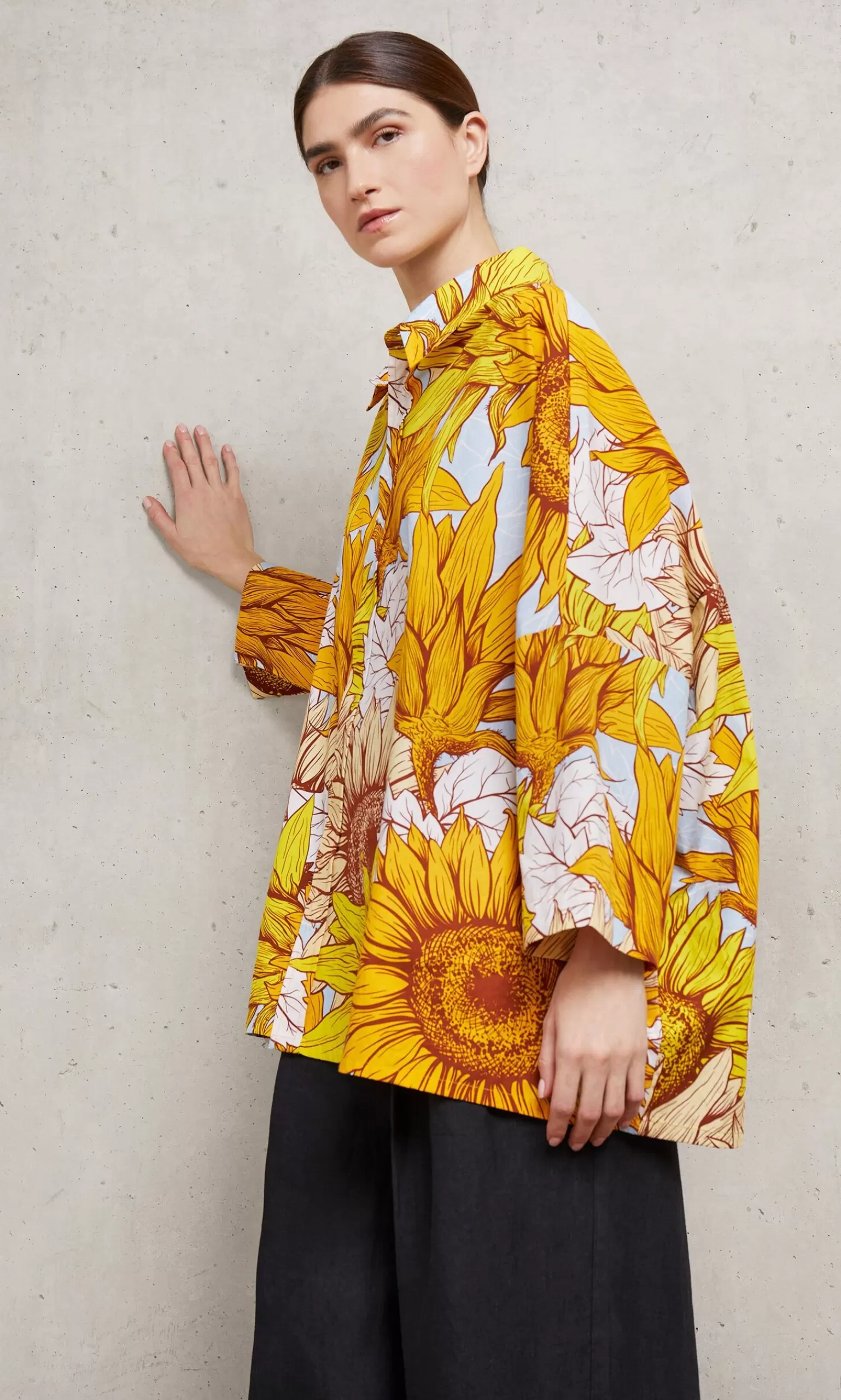 Plümo Yellow Sunflower Shirt^Women Vacation Wear